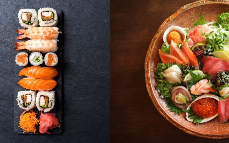 Hướng dẫn cách phân biệt Sushi và Sashimi chi tiết