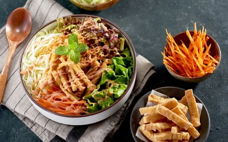 Lợi ích của salad đậu hũ chiên cho bữa sáng